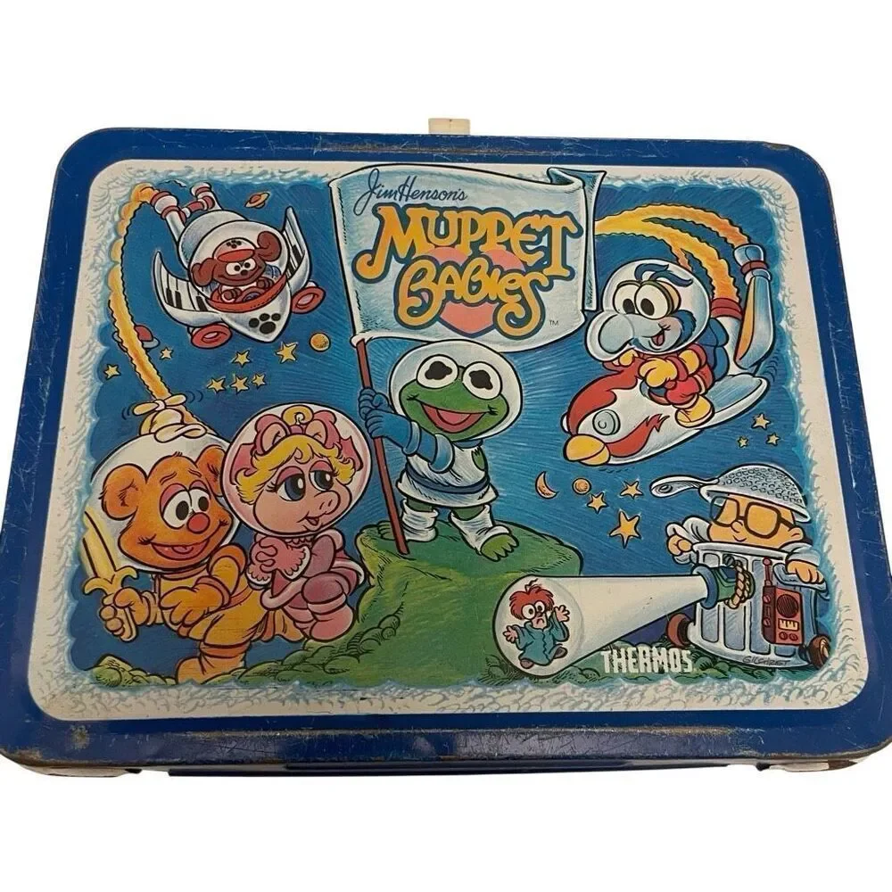 Muppet Babies 1985 Vintage Metal Lunchbox. 80s cartoons